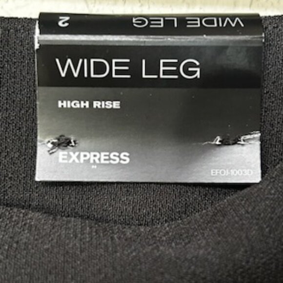 NWT Express Classic Wide Leg High Rise Pants With Side Zipper - Picture 5 of 9